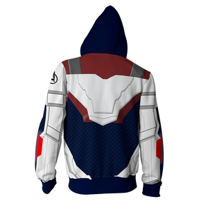 Avengers: Endgame Cosplay Zip Up Hoodie Jacket   