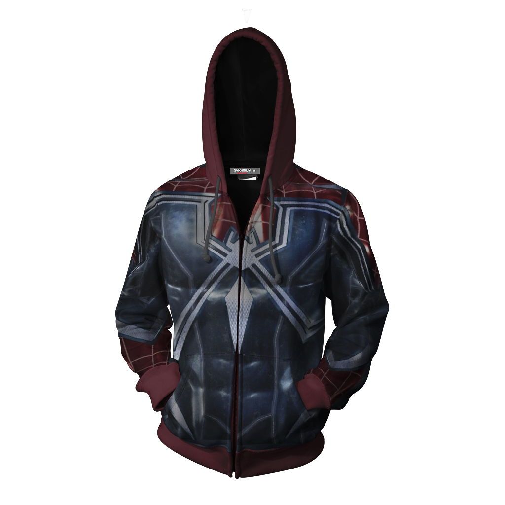 Spider-Man PS4 Spider-Man-DLC Cosplay Zip Up Hoodie Jacket
