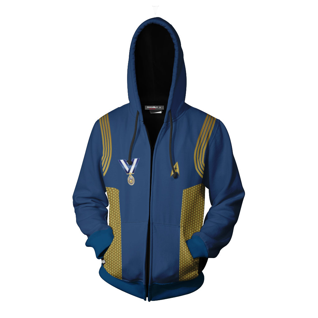 Star Trek: Discovery Uniforms Cosplay Zip Up Hoodie Jacket