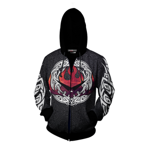 Tengen Toppa Gurren Lagann Logo Zip Up Hoodie Jacket   