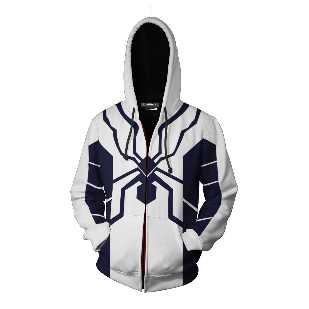 Future Foundation Spider-Man Cosplay Zip Up Hoodie Jacket