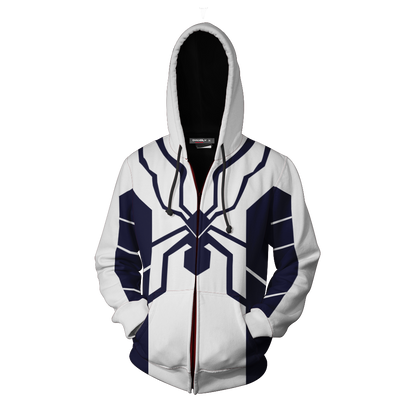 Future Foundation Spider-Man Cosplay Zip Up Hoodie Jacket