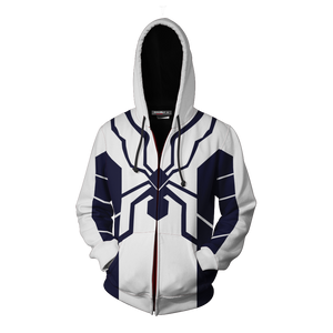 Future Foundation Spider-Man Cosplay Zip Up Hoodie Jacket   