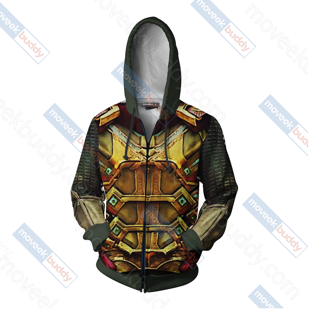 Spider Man Far From Home Mysterio Cosplay Zip Up Hoodie Jacket