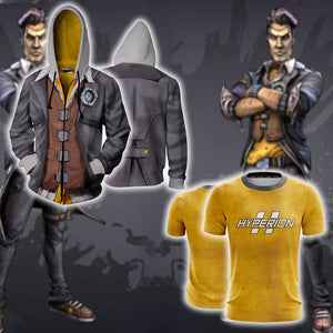 Borderlands Handsome Jack Cosplay Unisex 3D T-shirt   