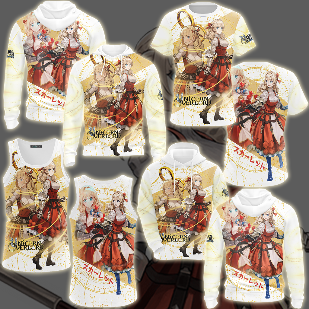 Unicorn Overlord Scarlett Video Game All Over Printed T-shirt Tank Top Zip Hoodie Pullover Hoodie Hawaiian Shirt Beach Shorts Joggers