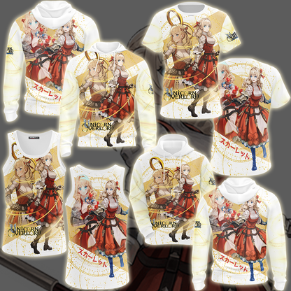 Unicorn Overlord Scarlett Video Game All Over Printed T-shirt Tank Top Zip Hoodie Pullover Hoodie Hawaiian Shirt Beach Shorts Joggers