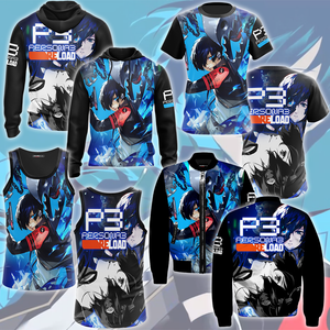 Persona 3 Reload Video Game All Over Printed T-shirt Tank Top Zip Hoodie Pullover Hoodie Hawaiian Shirt Beach Shorts Joggers   