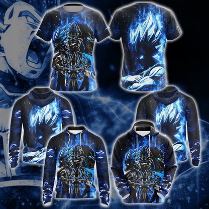 Dragon Ball Vegeta Unisex 3D T-shirt Zip Hoodie