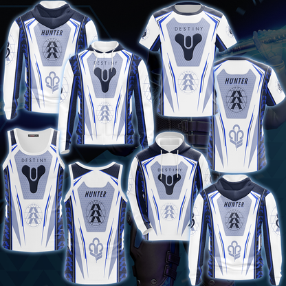 Destiny Hunter Video Game All Over Printed T-shirt Tank Top Zip Hoodie Pullover Hoodie Hawaiian Shirt Beach Shorts Joggers