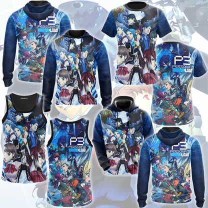 Persona 3 Reload Video Game All Over Printed T-shirt Tank Top Zip Hoodie Pullover Hoodie Hawaiian Shirt Beach Shorts Joggers