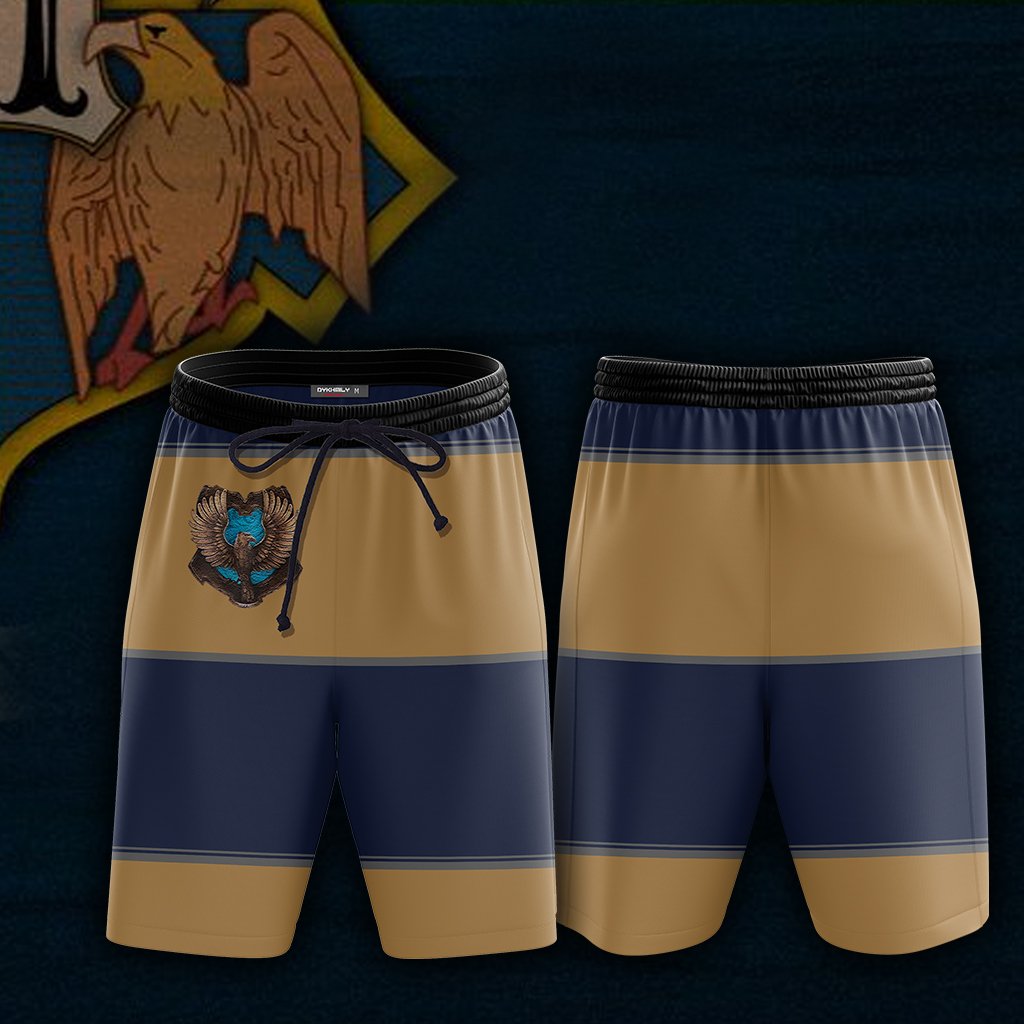 Striped Ravenclaw Harry Potter New Beach Short S  