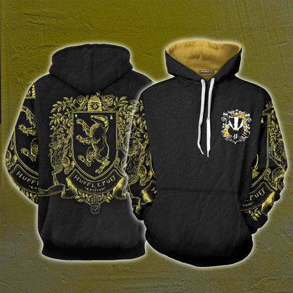 Hufflepuff Edition Harry Potter Unisex 3D T-shirt Hoodie