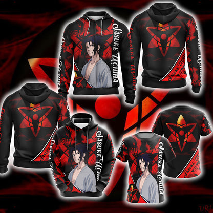 Naruto - Sasuke Uchiha New Style Unisex 3D T-shirt