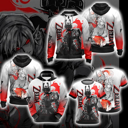 The legend of Zelda Link and Midna Unisex 3D T-shirt