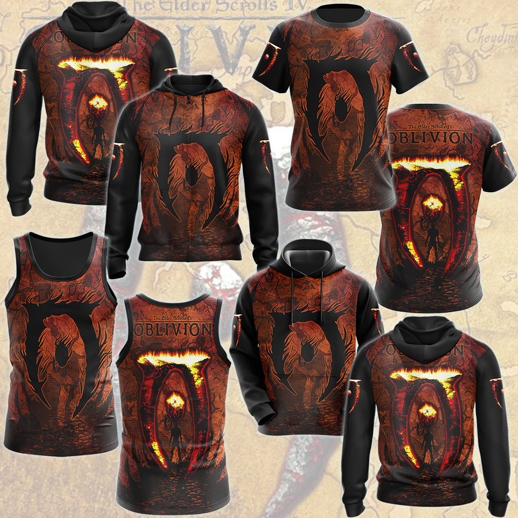 The Elder Scrolls IV: Oblivion Video Game All Over Printed T-shirt