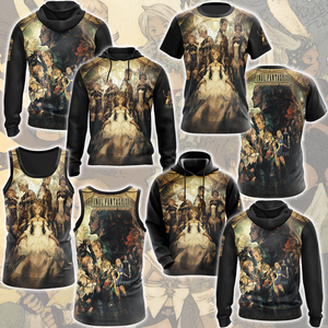 Final Fantasy XII - The Zodiac Age Video Game All Over Printed T-shirt Tank Top Zip Hoodie Pullover Hoodie Hawaiian Shirt Beach Shorts Joggers   