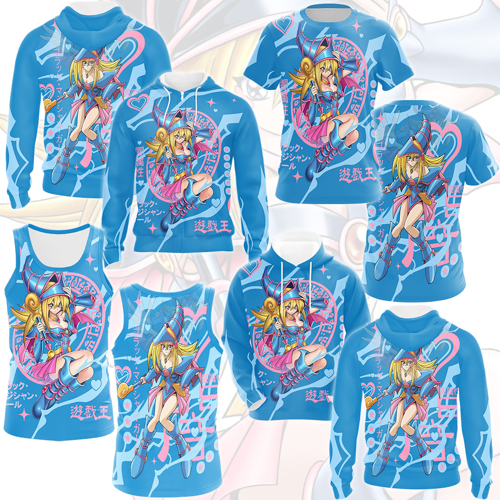 Yu-gi-oh! Dark Magician Girl Video Game All Over Printed T-shirt Tank Top Zip Hoodie Pullover Hoodie Hawaiian Shirt Beach Shorts Joggers