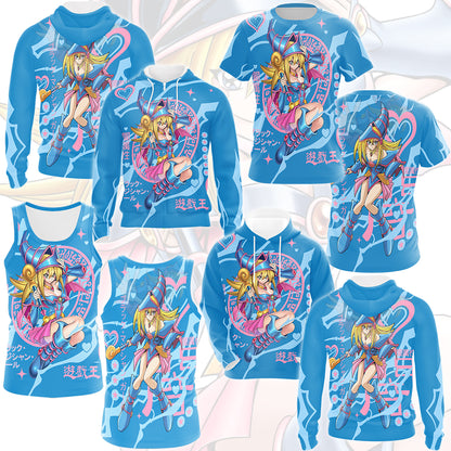 Yu-gi-oh! Dark Magician Girl Video Game All Over Printed T-shirt Tank Top Zip Hoodie Pullover Hoodie Hawaiian Shirt Beach Shorts Joggers