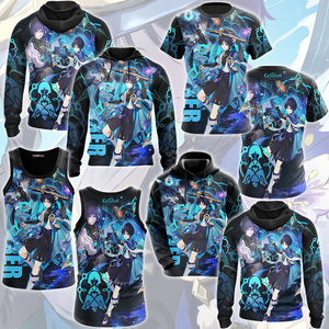 Genshin Impact Wanderer Video Game All Over Printed T-shirt Tank Top Zip Hoodie Pullover Hoodie Hawaiian Shirt Beach Shorts Joggers   