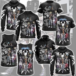 The World Ends with You Video Game All Over Printed T-shirt Tank Top Zip Hoodie Pullover Hoodie Hawaiian Shirt Beach Shorts Joggers   