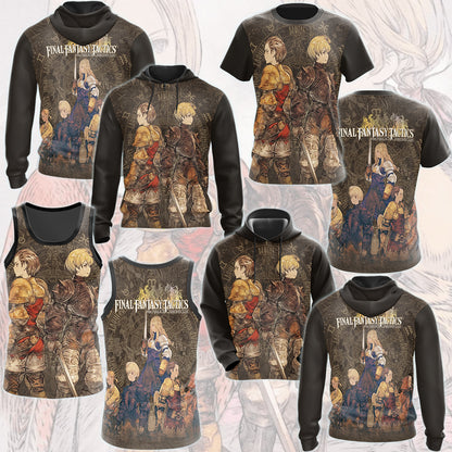 Final Fantasy Tactics: The Ivalice Chronicles Video Game All Over Printed T-shirt Tank Top Zip Hoodie Pullover Hoodie Hawaiian Shirt Beach Shorts Joggers