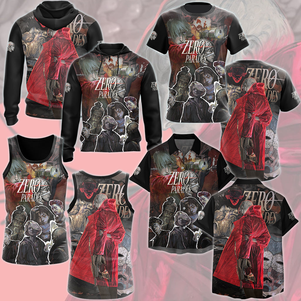 Zero Parades: For Dead Spies Video Game All Over Printed T-shirt Tank Top Zip Hoodie Pullover Hoodie Hawaiian Shirt Beach Shorts Joggers