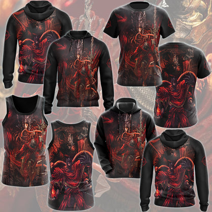 Elden Ring Messmer the Impaler Video Game All Over Printed T-shirt Tank Top Zip Hoodie Pullover Hoodie Hawaiian Shirt Beach Shorts Joggers