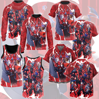 BlazBlue Entropy Effect Video Game All Over Printed T-shirt Tank Top Zip Hoodie Pullover Hoodie Hawaiian Shirt Beach Shorts Joggers