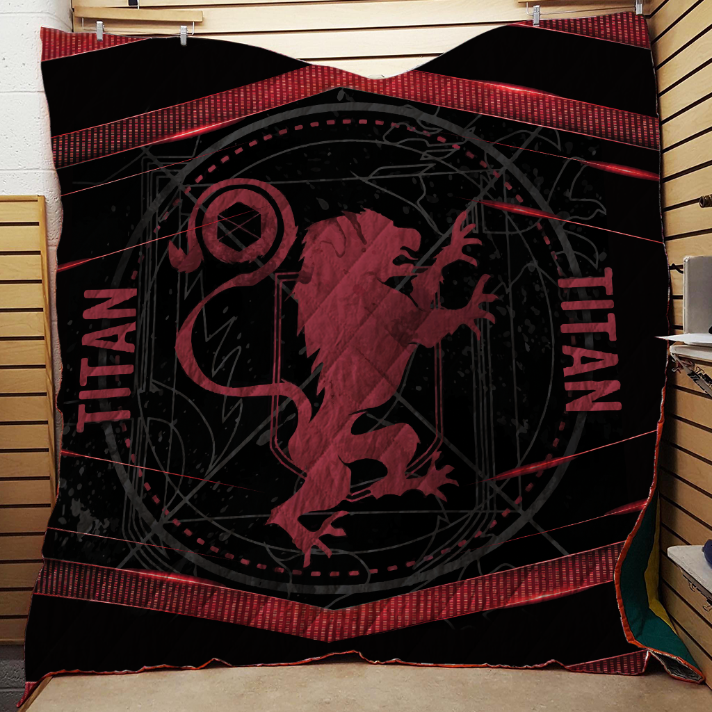 Destiny 2 Titan 3D Quilt Set Single Quilt
