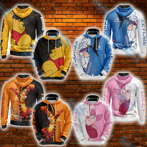 Winnie The Pooh - Piglet Unisex 3D Hoodie   