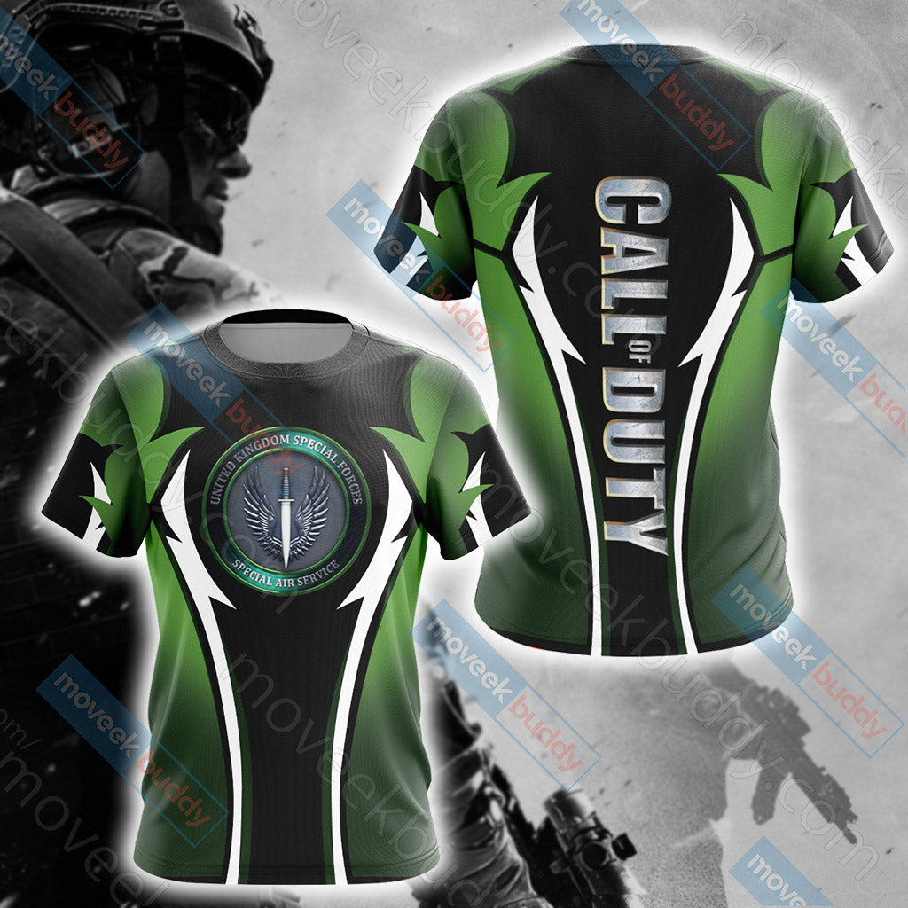 Call of Duty - UK Special Forces Special Air Service Unisex 3D T-shirt