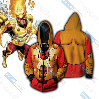 Firestorm Comics Cosplay Zip Up Hoodie Jacket 5XL