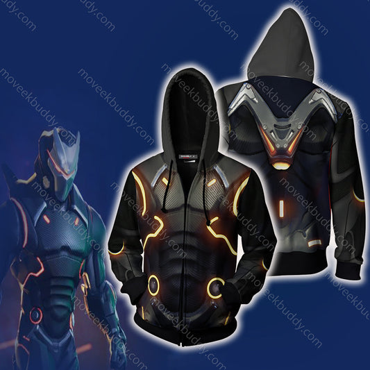Fortnite Omega Cosplay Zip Up Hoodie Jacket 5XL