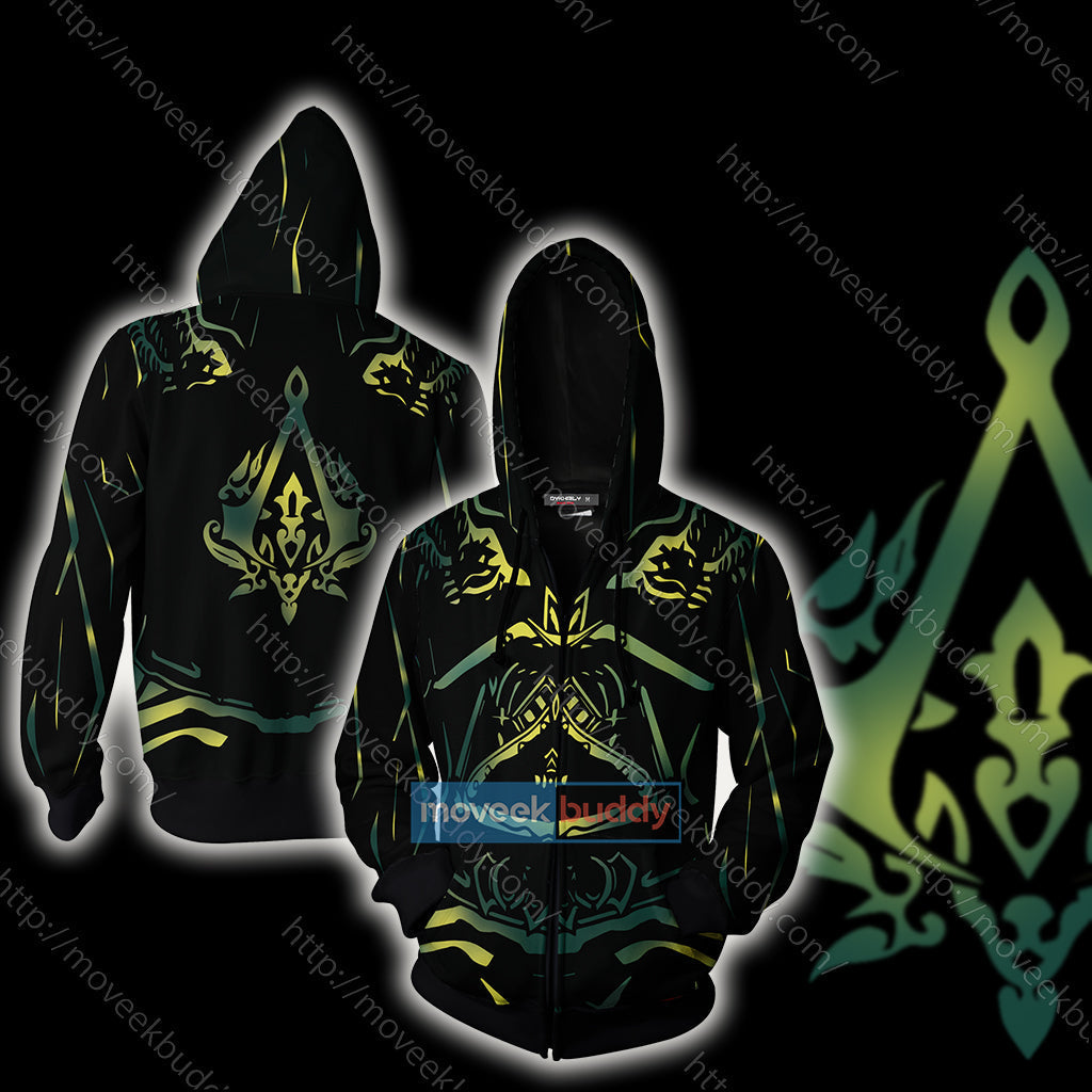 Assassin's Creed: Revelations Ezio Auditore Cosplay 3D T-shirt Zip Hoodie