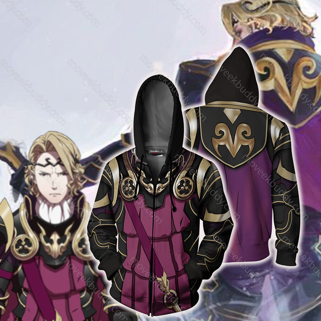 Fire Emblem Xander Cosplay Zip Up Hoodie Jacket 5XL