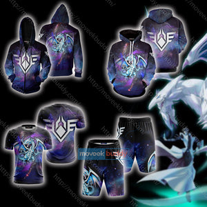 Yu-Gi-Oh! Blue-Eyes White Dragon 3D Hoodie   