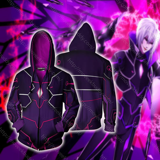Elsword Add Cosplay Zip Up Hoodie Jacket 5XL