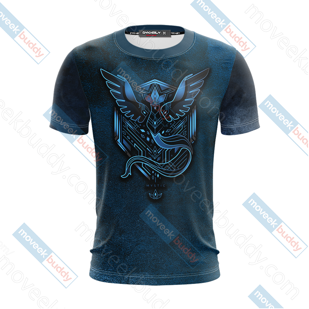 Pokemon Go - House Mystic Observe dapt Evolve New Unisex 3D T-shirt