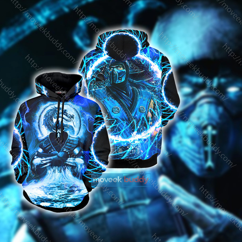Mortal Kombat Subzero Cosplay Unisex 3D T-shirt Hoodie
