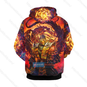 Mortal Kombat Scorpion 3D Hoodie   