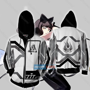 RWBY Blake Belladonna New Zip Up Hoodie XS  