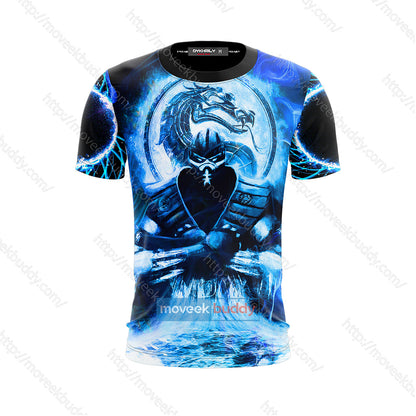 Mortal Kombat Subzero Cosplay Unisex 3D T-shirt