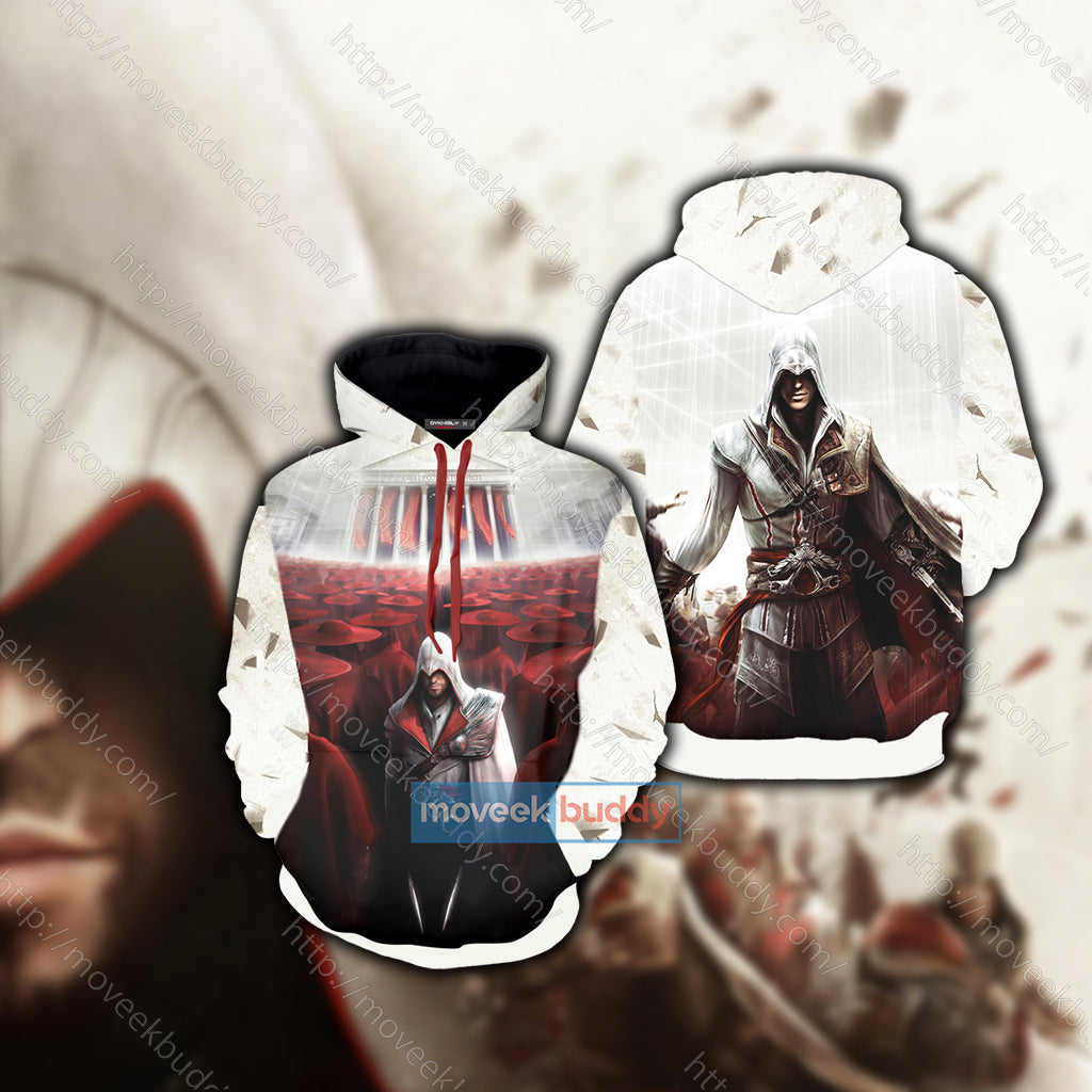 Assassin's Creed Brotherhood Ezio Auditore 3D T-shirt Hoodie