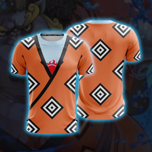 One Piece Jinbei Cosplay Unisex 3D T-shirt S  