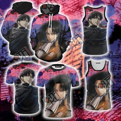 Attack On Titan: Levi New Look Unisex 3D T-shirt