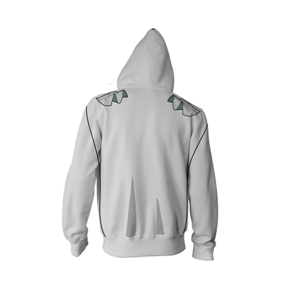 Detective Conan Kuroba Kaito (Kaitou Kid) Cosplay Zip Up Hoodie Jacket