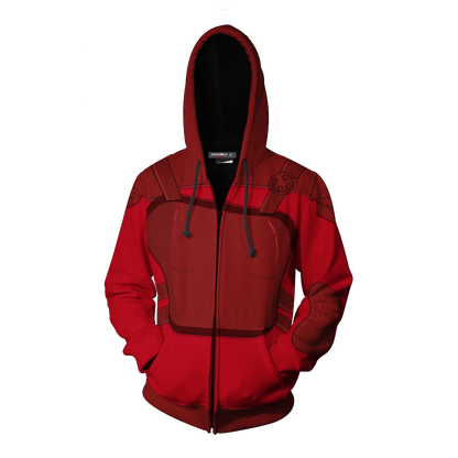 The Hunger Games: Mockingjay Katniss Everdeen (Red) Cosplay Zip Up Hoodie Jacket