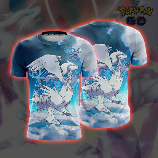 Reshiram Pokemon Go Unisex 3D T-shirt S  