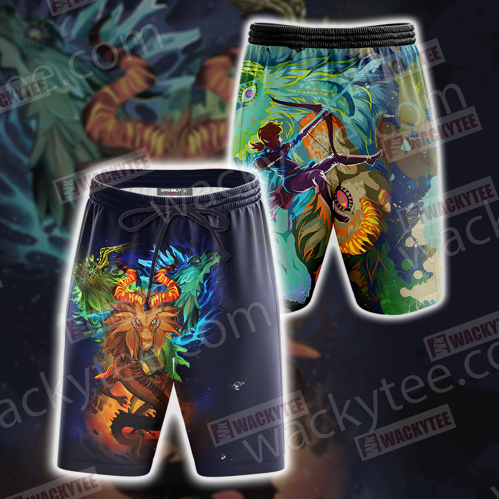 The Legend of Zelda - Naydra, Dinraal and Farosh Unisex 3D T-shirt Beach Shorts
